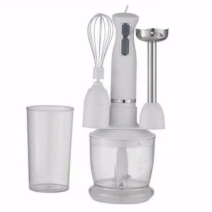 

IDEALIFE IL215s 4in1 Hand Blender - Chopper Mixer Complete Mini Set