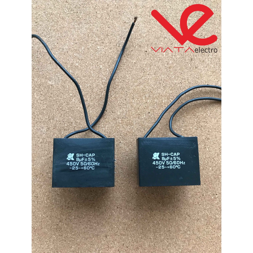 KAPASITOR KOTAK 8UF 450VAC CAPACITOR KOTAK AC, KIPAS