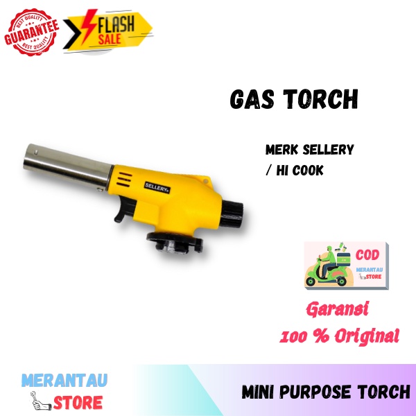 GAS TORCH Mini Portable Blow Gas Torch Portable Kepala Korek Las Tembak Butane Dijamin Aman