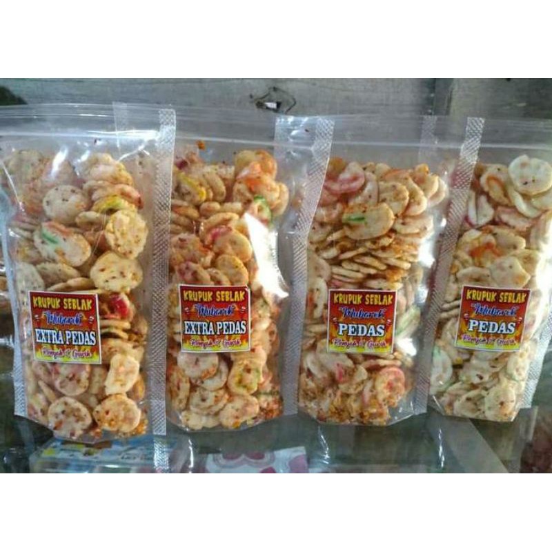 

kerupuk seblak mubarok kemasan Refill 50 gram