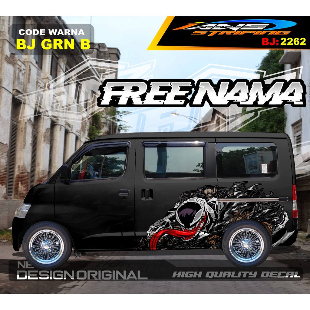 STIKER MOBIL GRANMAX / VARIASI STIKER MOBIL LUXIO / STICKER DECAL BODY SAMPING MOBIL / STIKER MOBIL