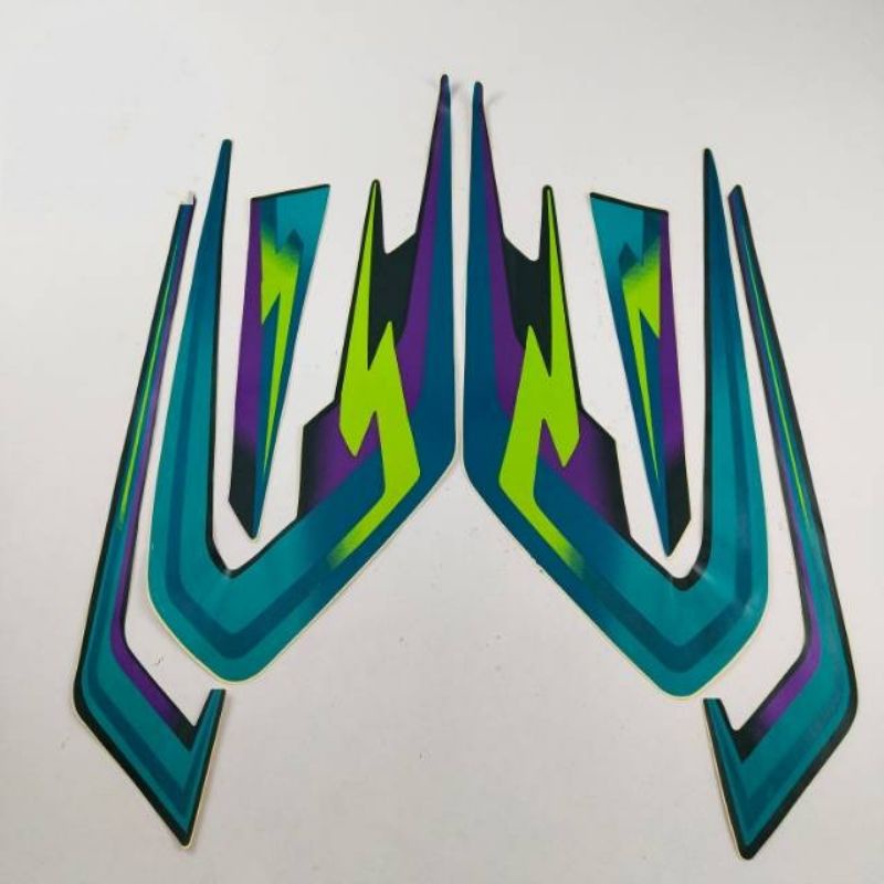 striping lis stiker standar ori RX s Rx spesial 97 hijau stiker ori RX s Rx spesial 97