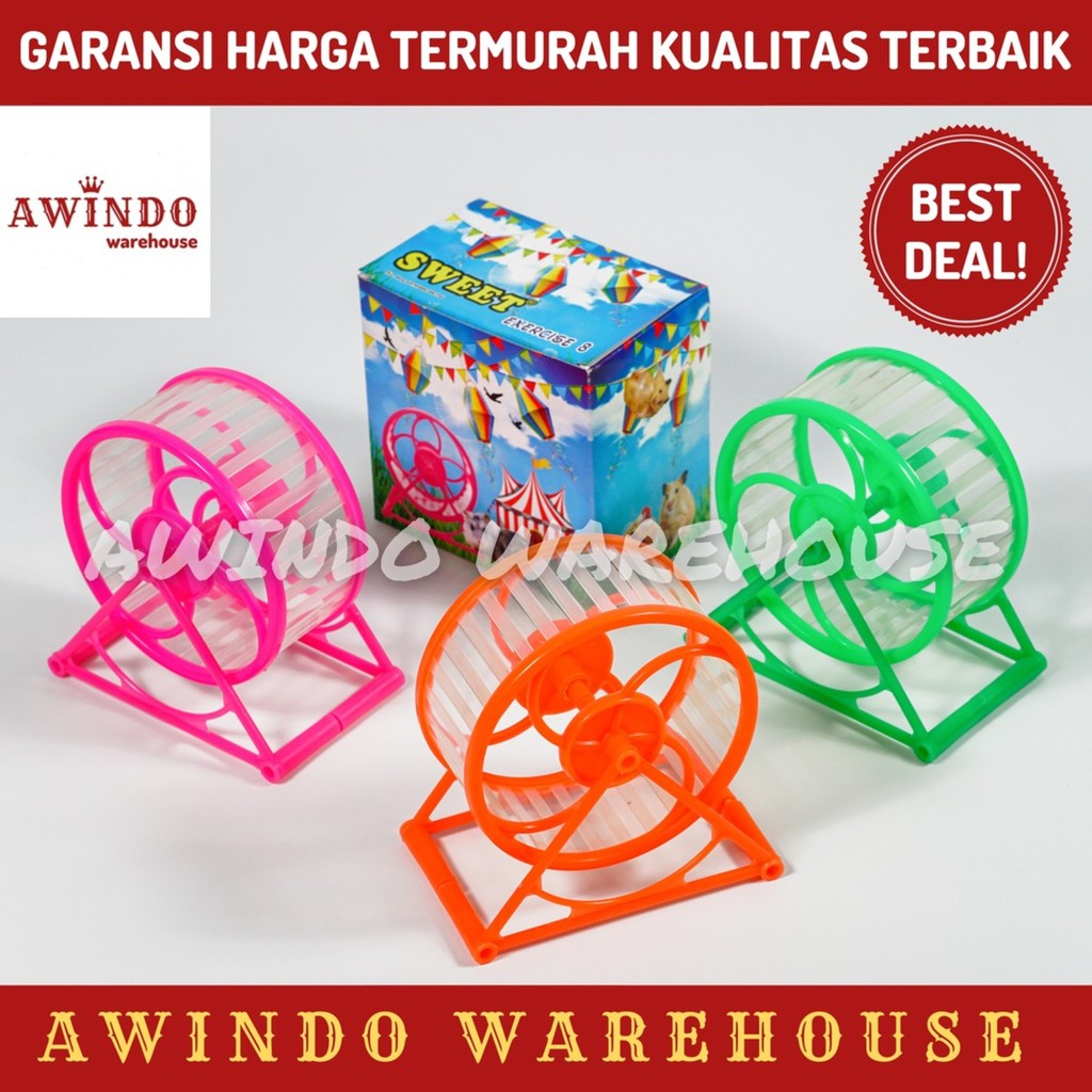 KINCIR ROLLING HAMSTER X8 - Mainan Olahraga Jogging Wheel Lari Bola Roda Putar Hamster Sweet