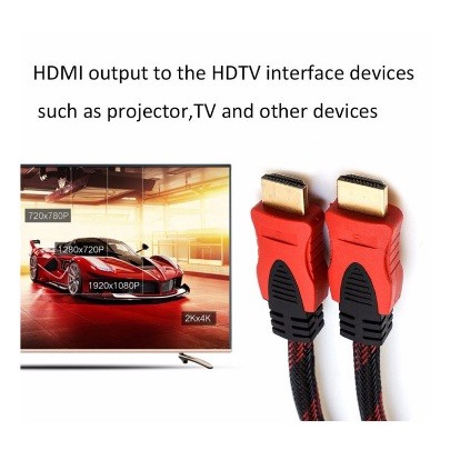 Trend - KABEL HDMI 5M SERAT JARING HDMI TO HDMI 5 Meter