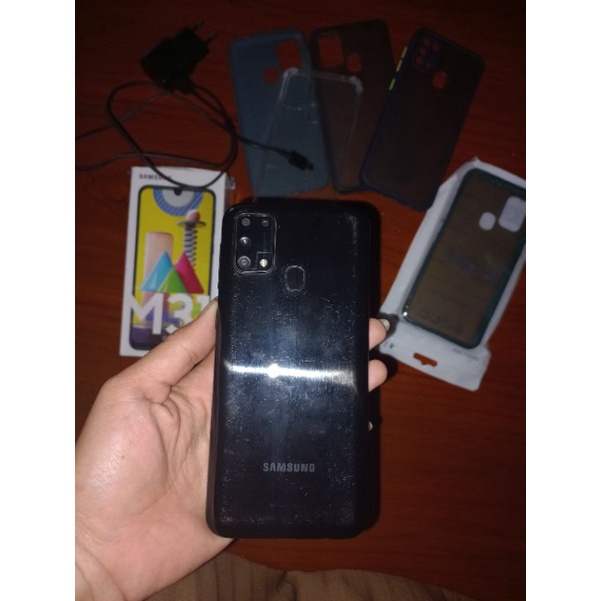 SAMSUNG M31 6/128GB - SECOND Ram 6GB / 128GB free 5 pcs softcase HP