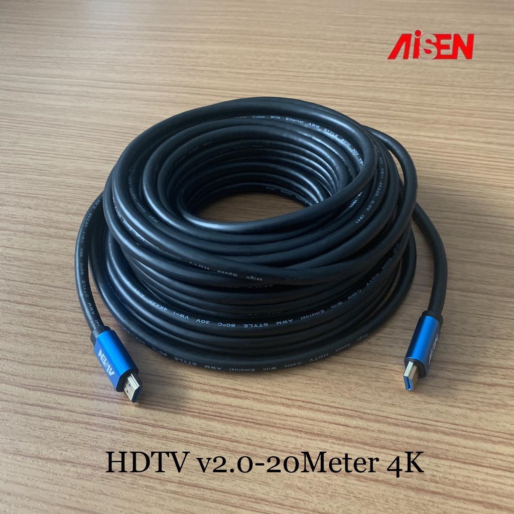 KABEL HDTV V2.0-20Meter 4K AISEN# HDmi V2.0-20M 4K AISEN