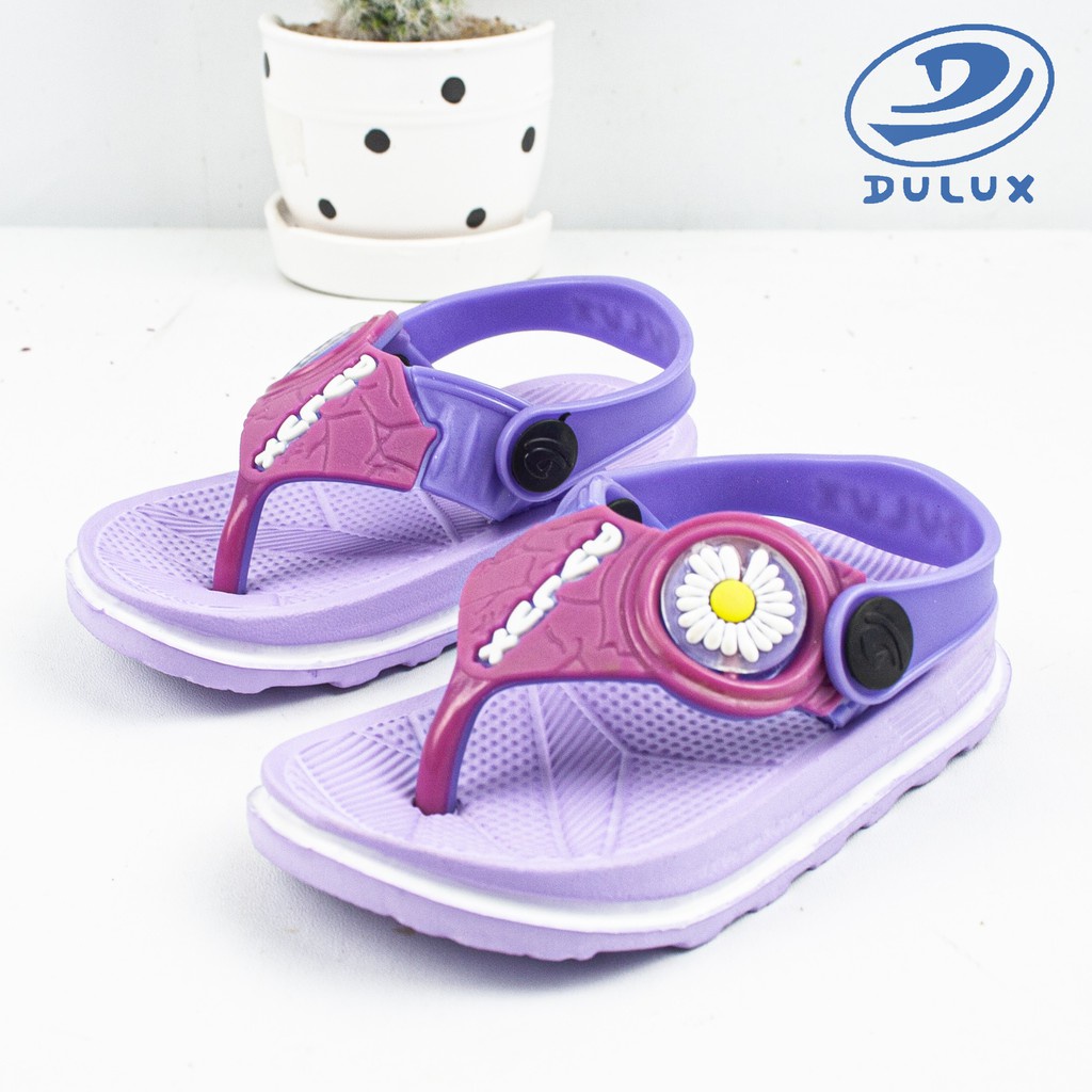 (COD) Sandal Jepit Karet Bayi Anak Motif Bunga Dulux 293E-1