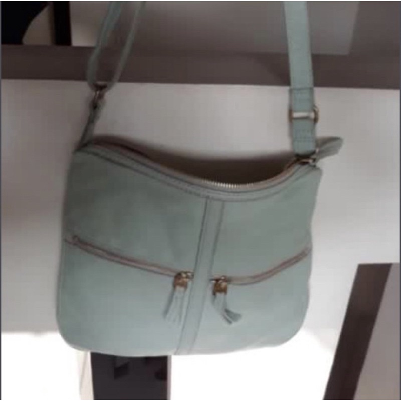 TAS FOSSIL ORIGINAL FULL LEATHER SLING BAG SLEMPANG JUAL MURAH CEPAT BUTUH UANG