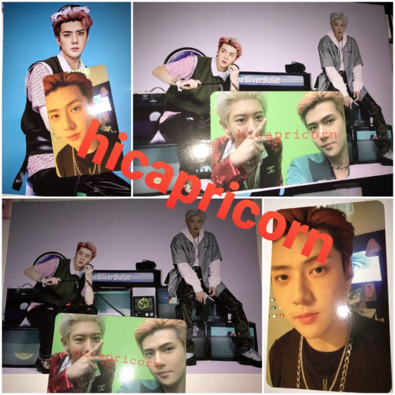 Photocard Exo SC 1 Billion Views Sehun Chanyeol & PC Baekhyun Delight(Damage) Official