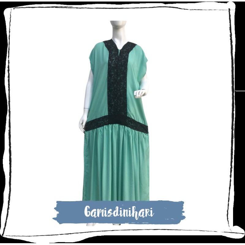 Daster Jumbo Arab Busui Fifi Katun Rayon India Baju tidur rumah polos panjang tanpa lengan murah