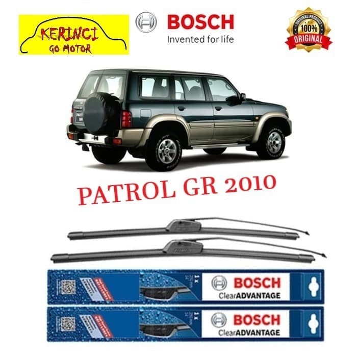 WIPER BOSCH CLEAR ADVANTAGE PATROL GR 2010 20&quot; &amp; 20&quot; SEPASANG WIPER