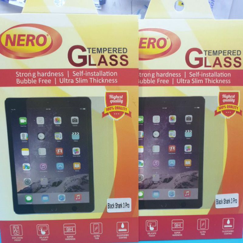 TEMPERED GLASS BLACKSHARK 3 PRO - TG BLACK SHARK 3 PRO NERO