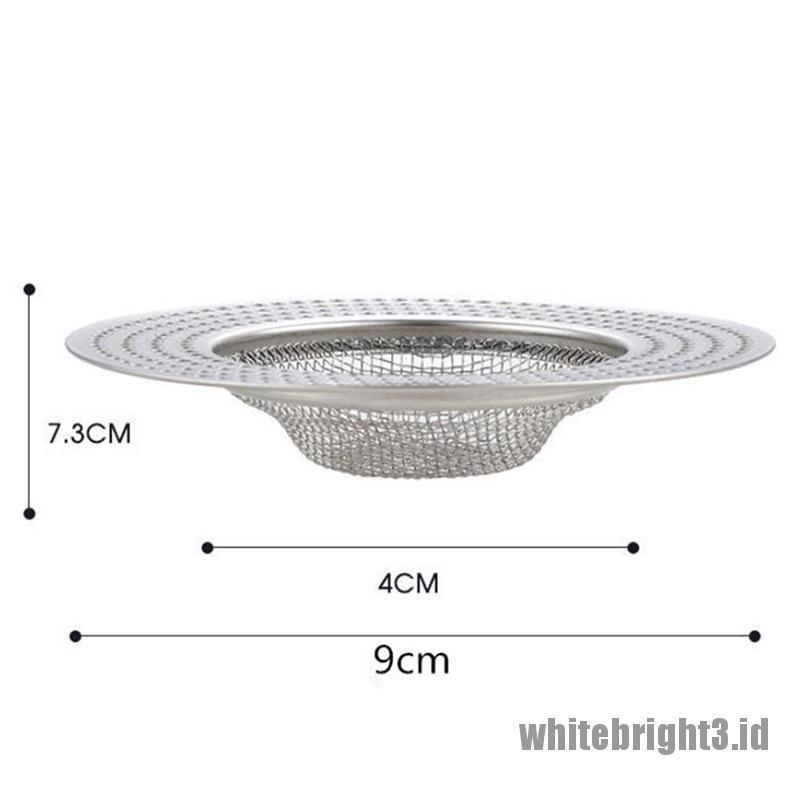 ❤White3 Warna Putih❤ Filter Kawat Penangkap Rambut Untuk Saluran Pembuangan Bathtub Shower Wastafel