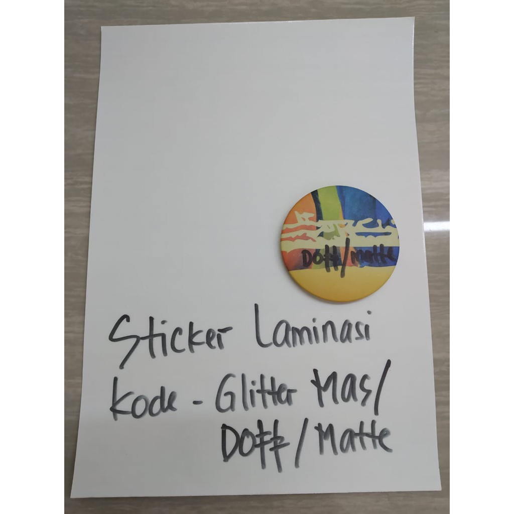 

Plastik Laminating Dingin A4 Glossy/Matte/Glitter/Dll - Untuk Laminasi Foto, Stiker Nama Custom, Bahan Pin & Sticker Berkualitas Premium
