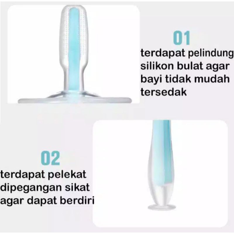 Baby silicone toothbrush