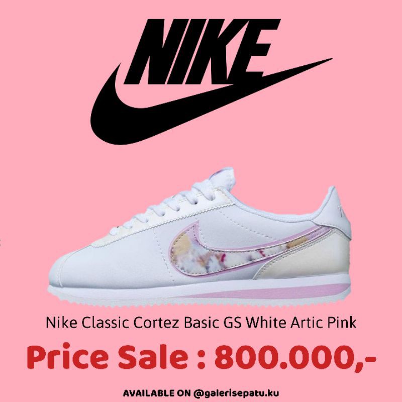 cortez pink and white