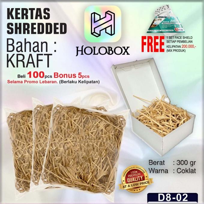 

Best Product!!! Shredded Paper - Kertas Potong - Kertas Cacah Serut Coklat - D8 02 - Paling Dicari