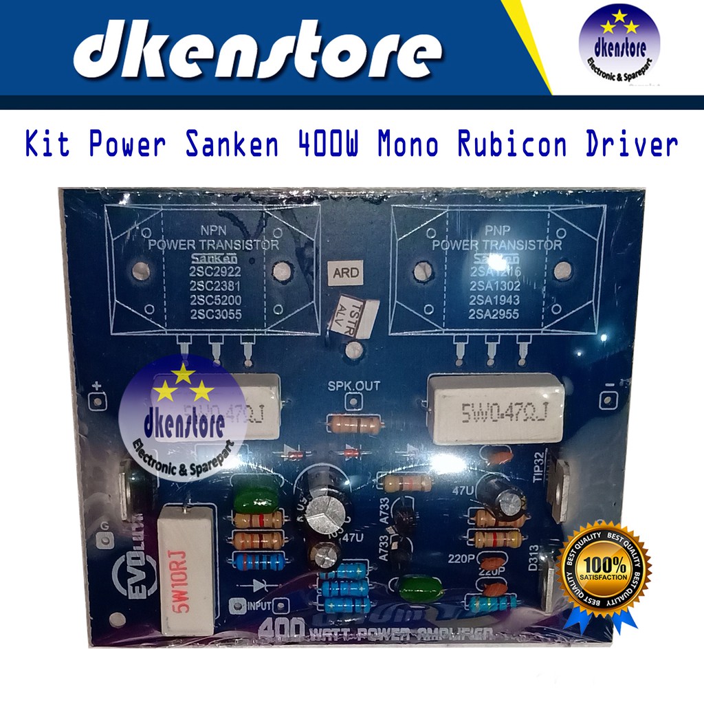 Kit Power Driver Sanken Mono 400W Rubicon 400 watt