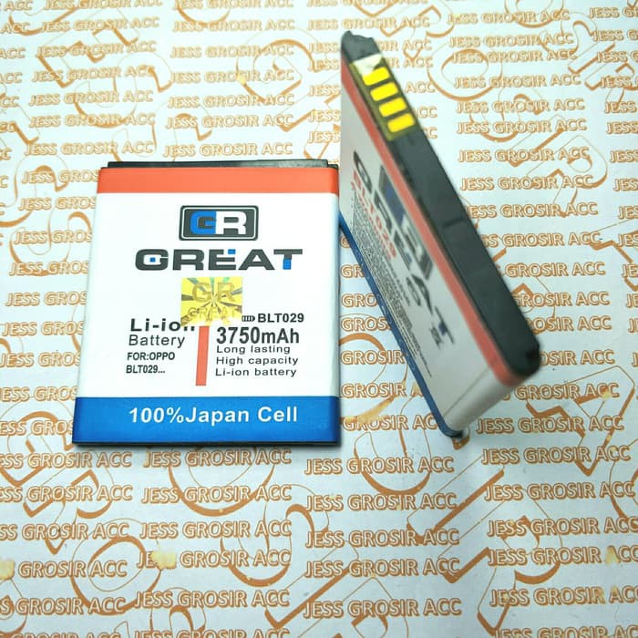 Baterai Battery GREAT Double Power BLT029 BLP029 For Tipe OPPO Joy , Clover R1001 R821 R815