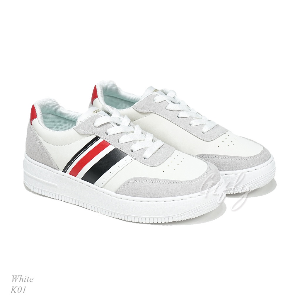 Gifly Kyong Sepatu Sneakers Wanita Sport Shoes-K01/White