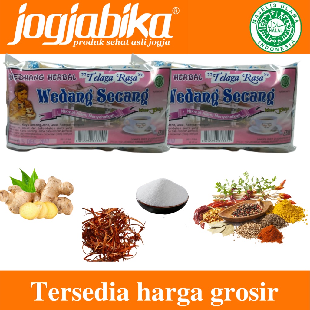 

Wedang Secang Bubuk Instan Siap Seduh Telaga Rasa 110 g Isi 5 Sachet