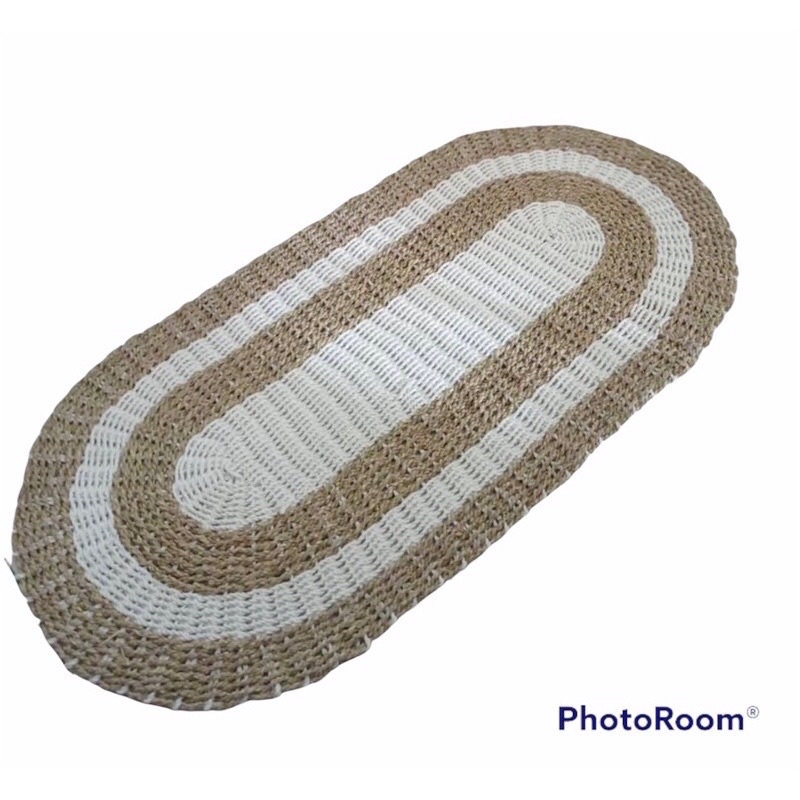 Rug Oval Seagrass Natural 100x40cm