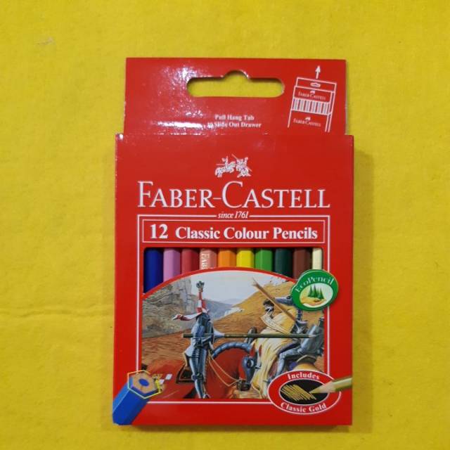

Faber castell 12 classic colour pencils / Pensil kayu pendek 12 warna