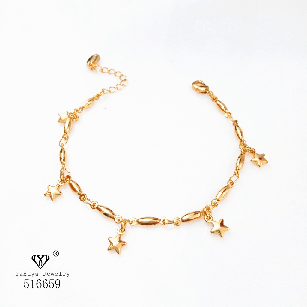 

Gelang tangan anak Lapis emas Perhiasan imitasi Gold 18k Yaxiya Jewelry 572