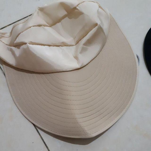 Topi Lipat Wanita Pelindung Sinar Uv Anti Uv Untuk Outdoor / Pantai