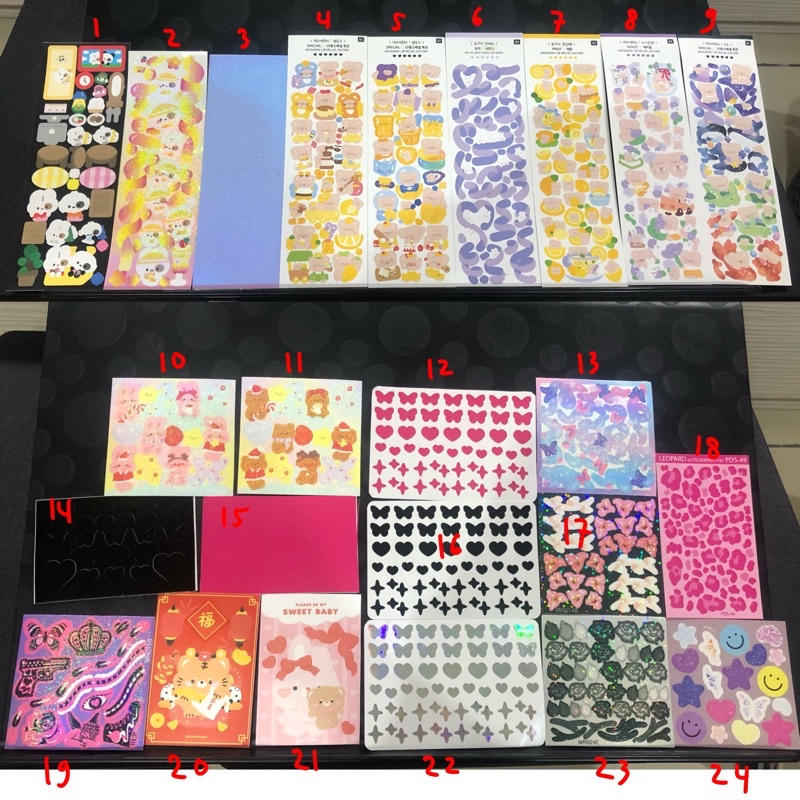 

[READY STOCK KN] Sticker Korea dan Local Brand Indonesia stiker lokal deco pc journalling urr mellee factory