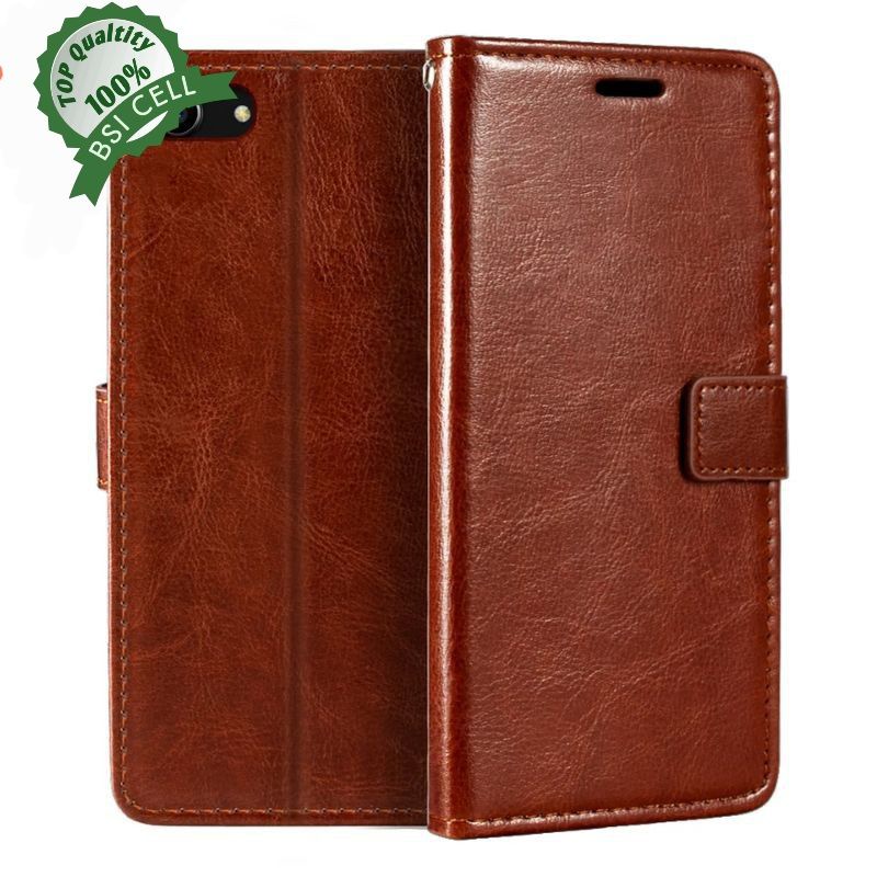VIVO  Y81/1812 1808, 1803,1808i LEATHER CASE SARUNG HP DOMPET KULIT FLIP COVER CASE