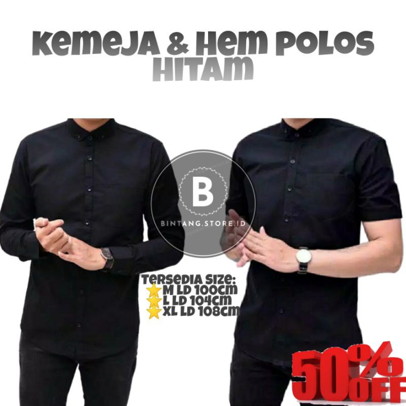 (BISA COD) Kemeja Polos  Kerja Kantor Formal Lengan Panjang &amp; pendek  / Kemeja Pria / Kemeja Kantor