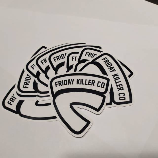  Stiker  Graftac Brand Distro  Friday Killer Art Sticker 