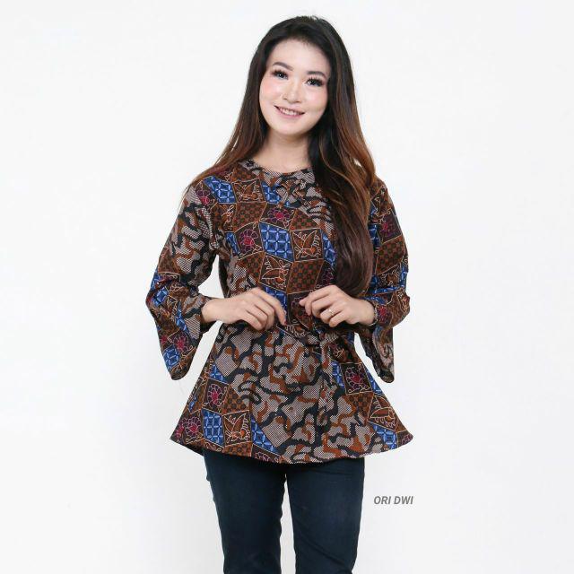 Maura Couple - Sania Ruffle Batik Couple-Abri blus