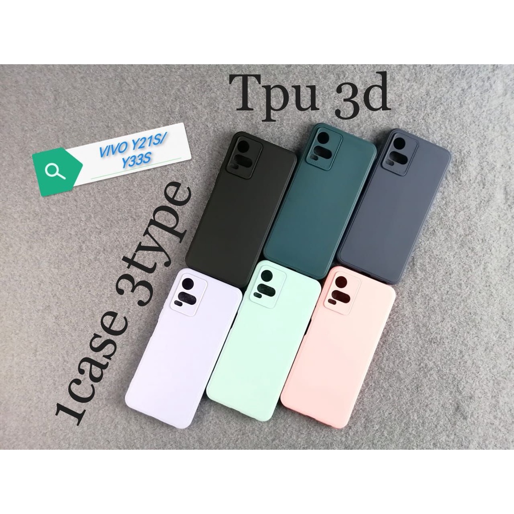 Softcase Tpu 3d macaron vivo y21s/y33s