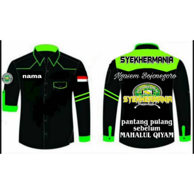 kemeja syeikhermania kain katun combed