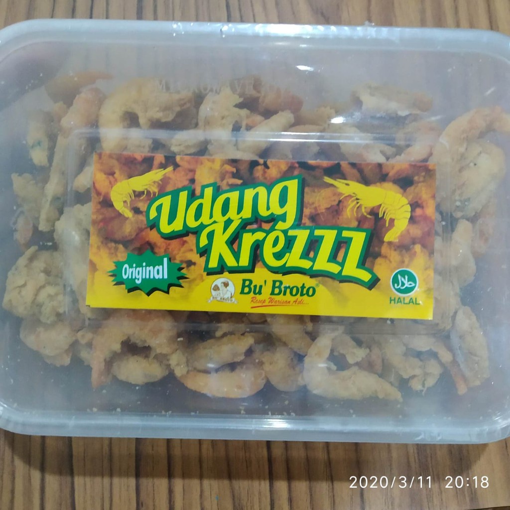 

READY JAKARTA 22 MAR 2025 - UDANG KREZZZ CRISPY ORIGINAL PEDAS BU BROTO BANDUNG BEST SELLER SALE PROMO ORIGINAL GIFT PARCEL IDUL