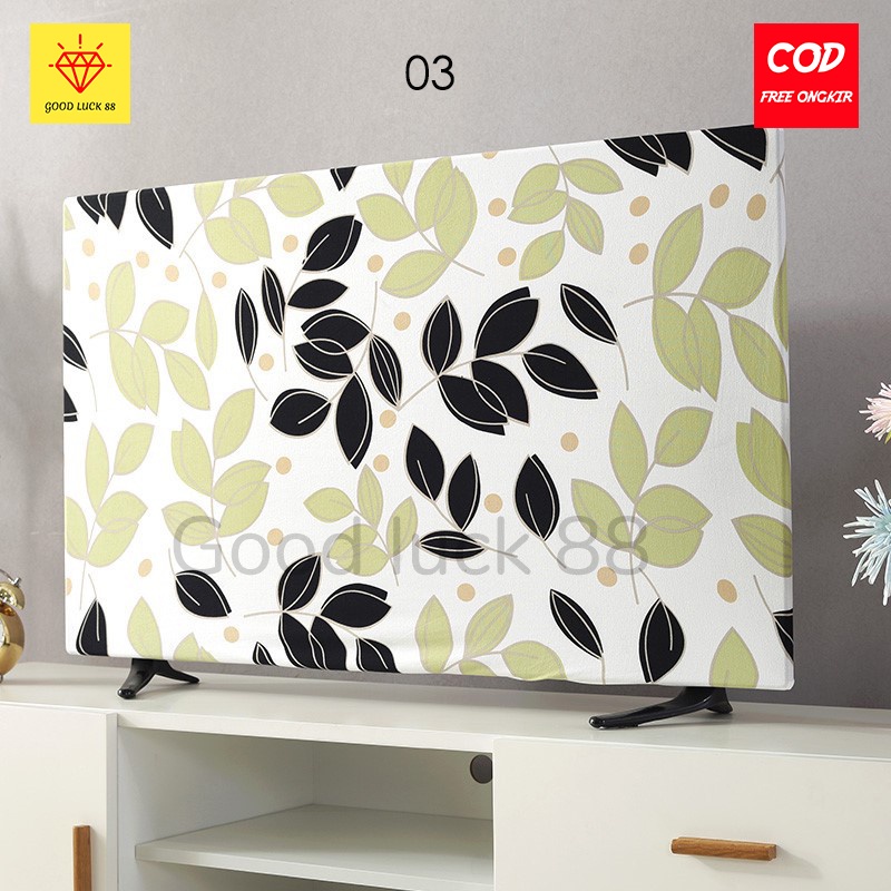 Cover TV Sarung Penutup TV Layar Monitor Elastis Ukuran 24&quot;-50&quot; Terbaru