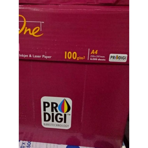 

☁ Kertas HVS A4 100 gram Paper ONe Premium kualitas mantap!! ➧