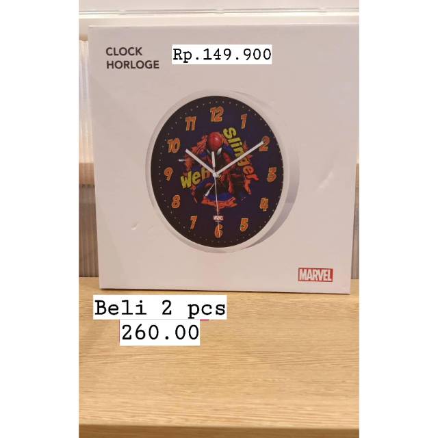 Jam dinding marvel MINISO