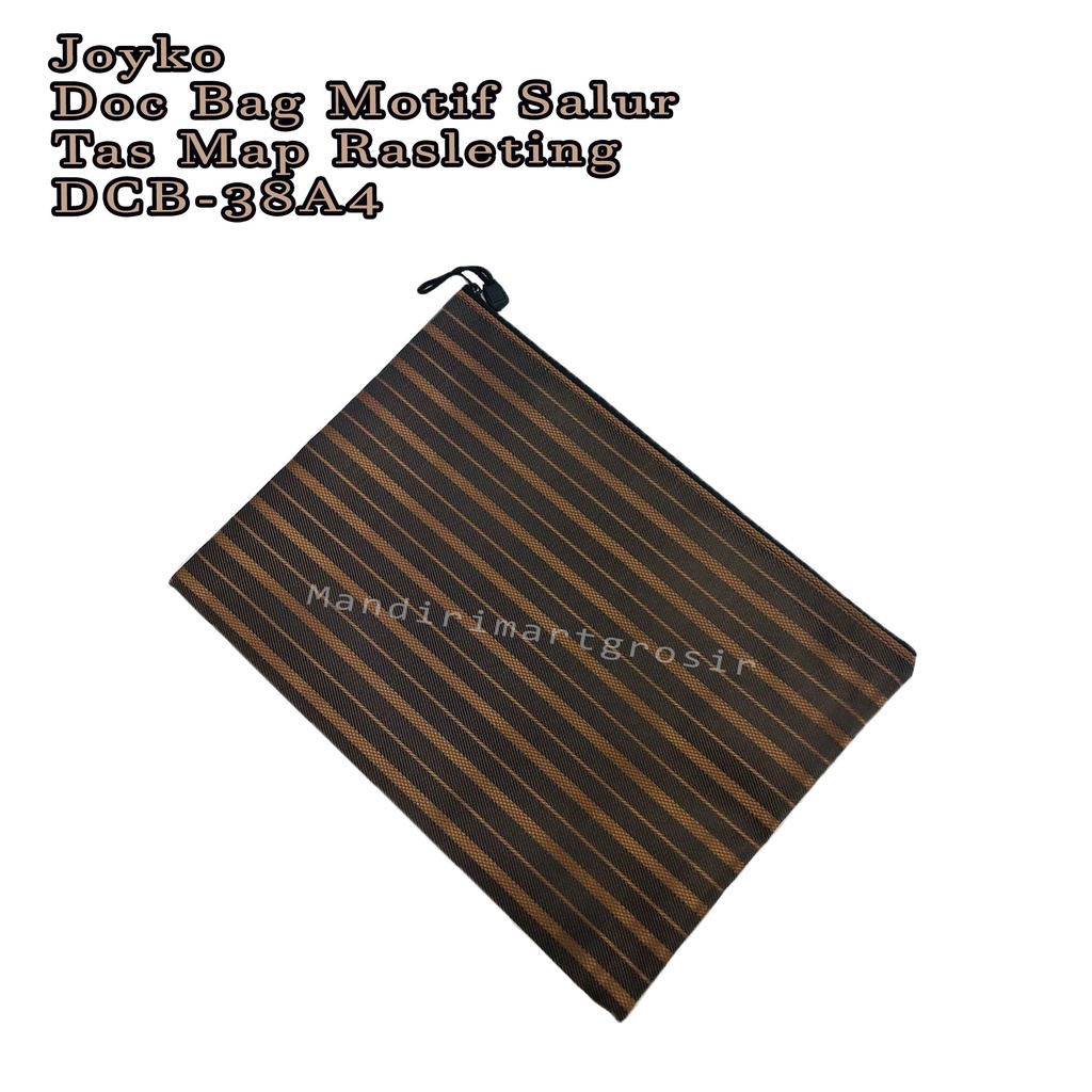 Doc Bag Motif Salur *Joyko * Tas Map Rasleting * DCB-38A4