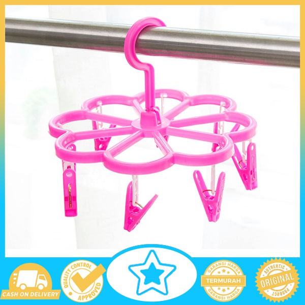 [1kg=24pcs] 276 Hanger Berbentuk Bunga/bulat Dan Serbaguna Buat Multifungsi