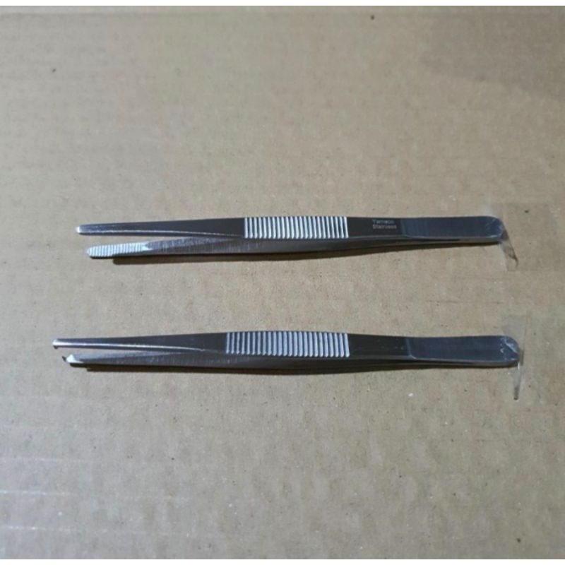 Pinset Anatomi atau Cirugis 11,5cm / Dressing Forcep / Tissue Forceps