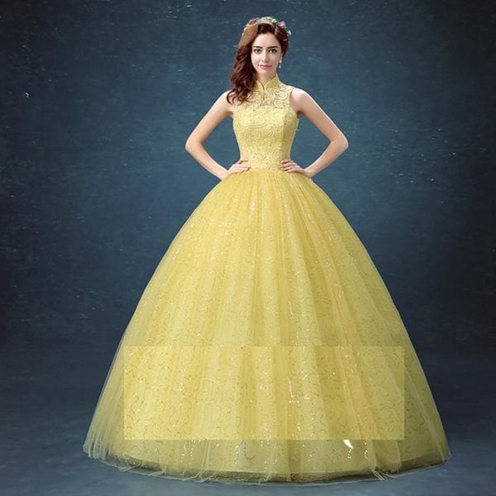 Gaun Pengantin 0330917 Kuning/Merah/Pink Wedding Gown Wedding Dress