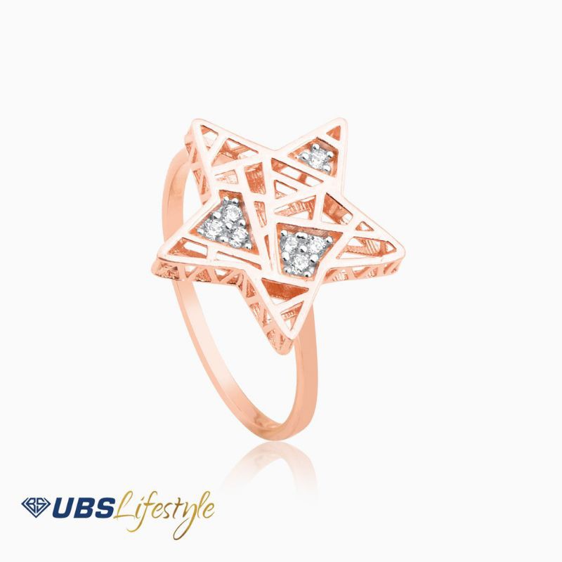 CINCIN EMAS UBS ZELITA - 750 ROSE GOLD - CDC0138