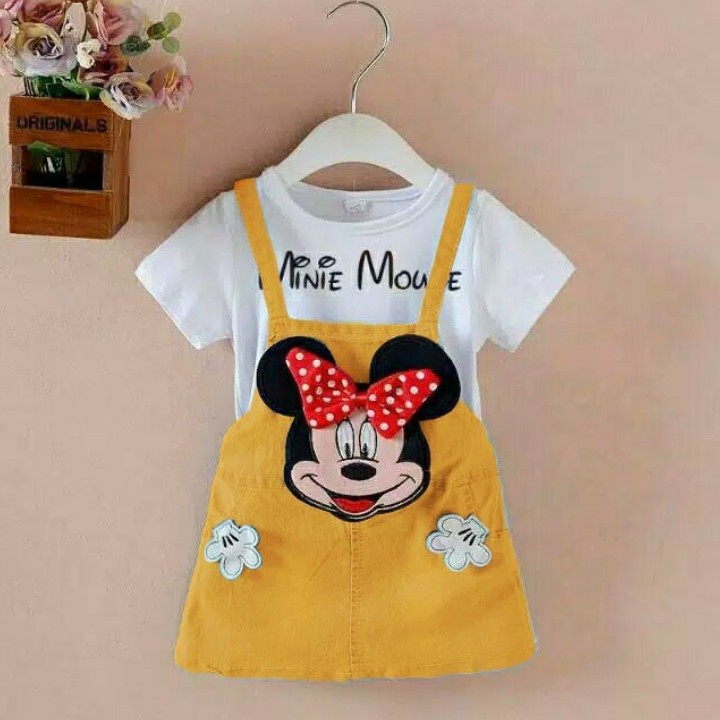 FWG - JS MINIE MOUSE HAND KIDS / JUMPSUIT ANAK LUCU / JUMPSUIT ANAK CEWEK / OVERALL