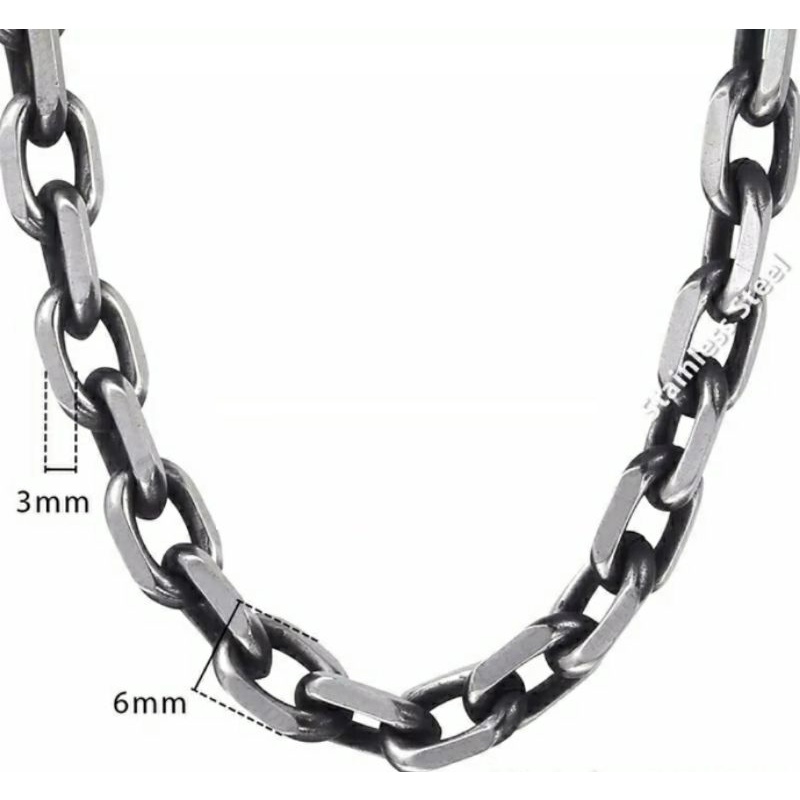 Kalung rantai vintage punk