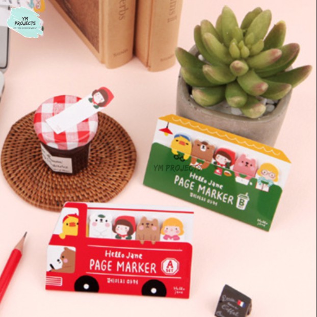 

[YM PROJECTS] Korean Page Marker Pembatas Buku Lucu Korea