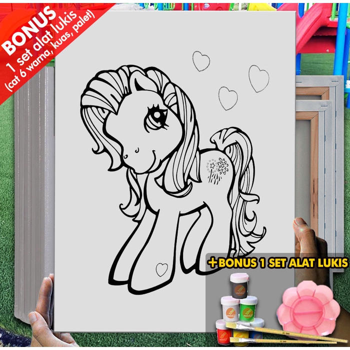 

Kanvas Drawing Anak Mai Little Pony 30x40 cm MEL1126 Mewarnai Coloring