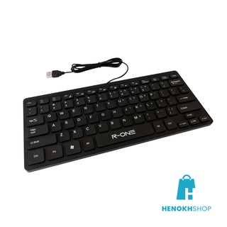 Keyboard Mini R-ONE R1602 USB Slim Keyboard / Wired Mini Keyboard External Multimedia